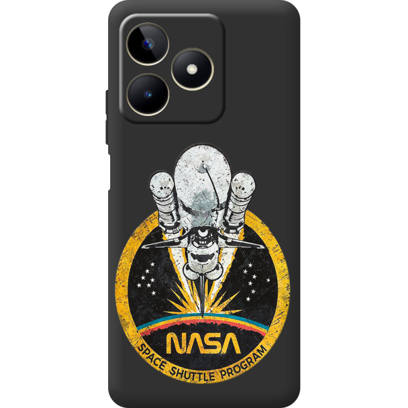 Черный чехол BoxFace Realme C51 NASA Spaceship