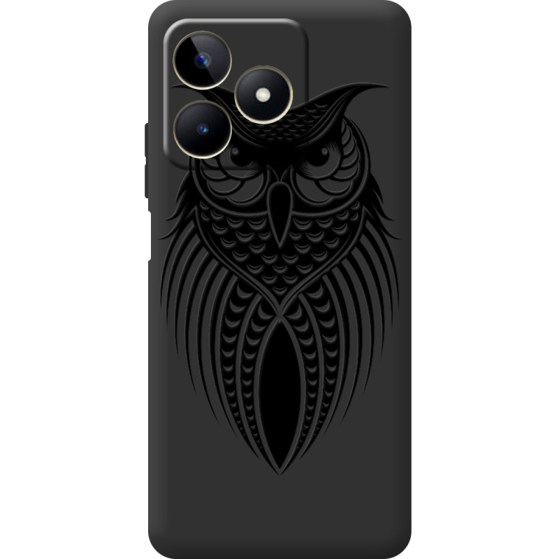 Черный чехол BoxFace Realme C51 Owl