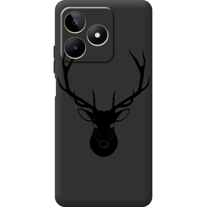 Черный чехол BoxFace Realme C51 Deer