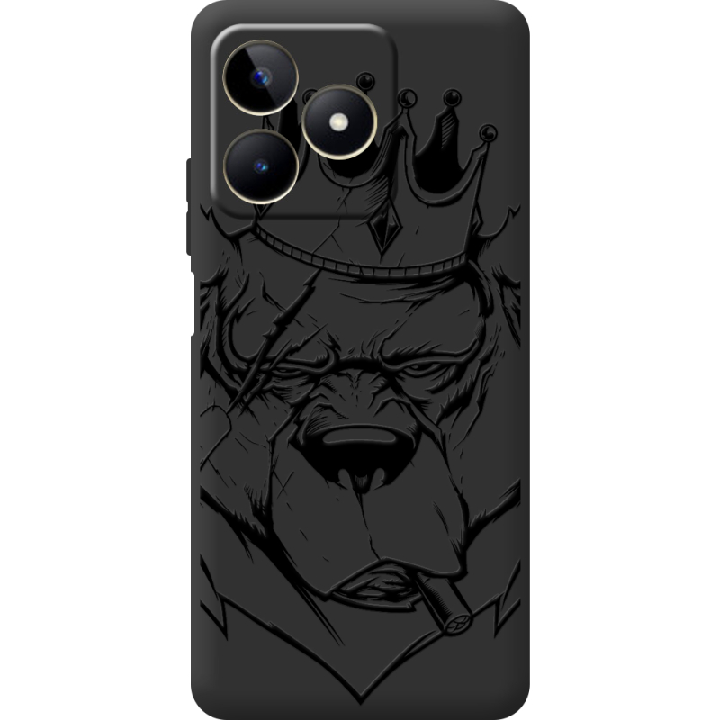 Черный чехол BoxFace Realme C51 Bear King