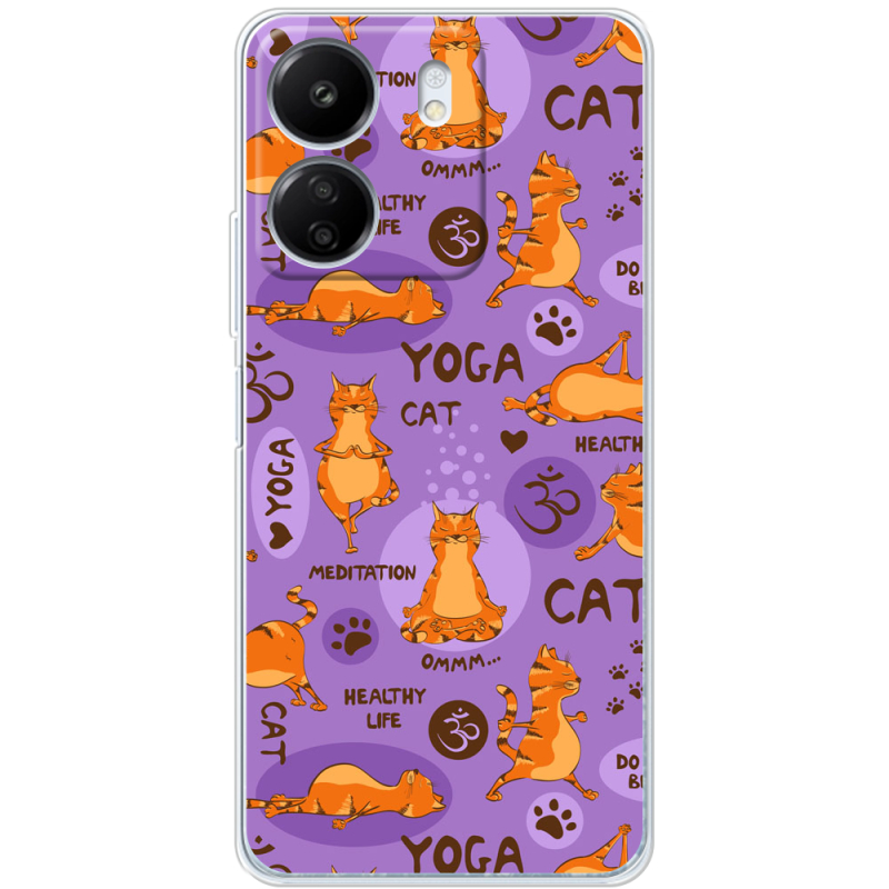 Чехол BoxFace Xiaomi Redmi 13C Yoga Cat