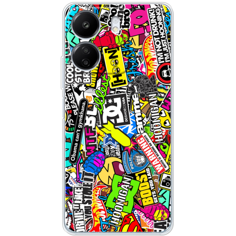 Чехол BoxFace Xiaomi Redmi 13C Multicolored Inscriptions