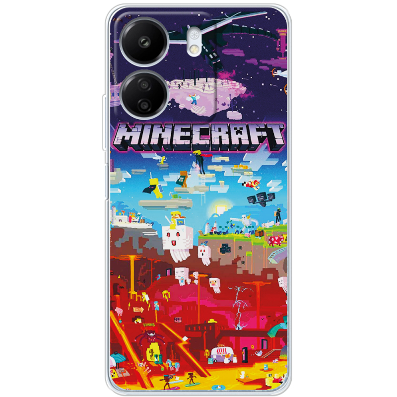 Чехол BoxFace Xiaomi Redmi 13C Minecraft World Beyond