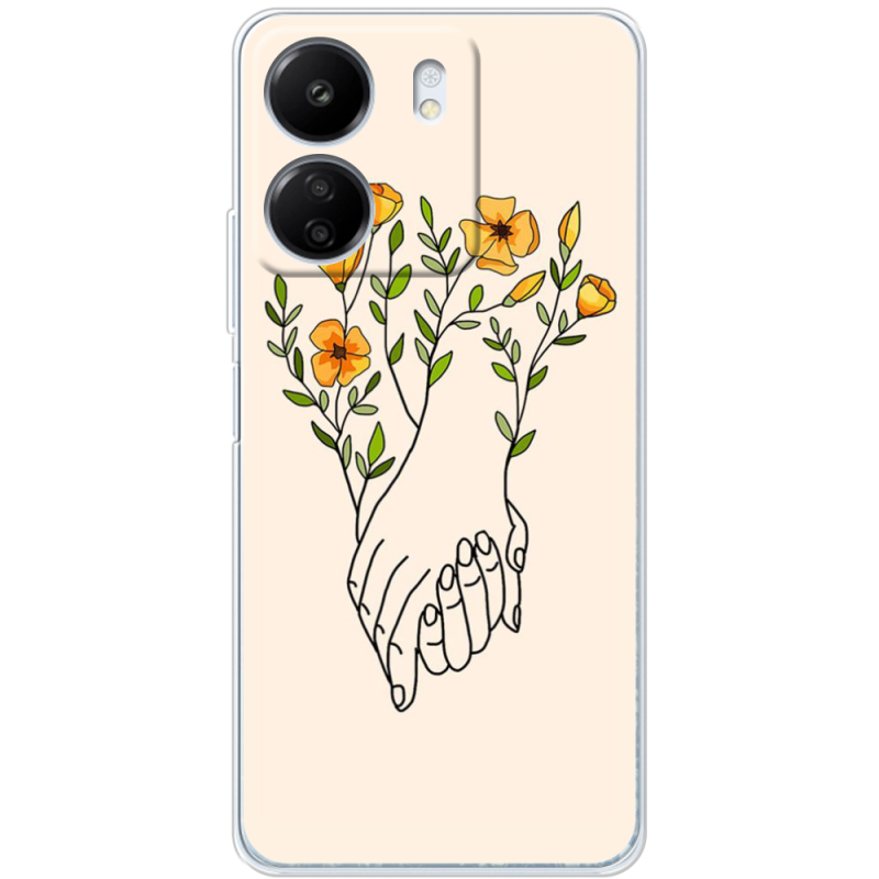 Чехол BoxFace Xiaomi Redmi 13C Flower Hands