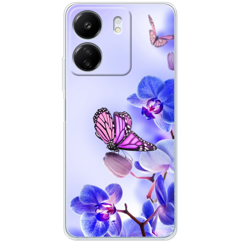 Чехол BoxFace Xiaomi Redmi 13C Orchids and Butterflies