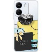 Прозрачный чехол BoxFace Xiaomi Redmi 13C Fashion Pug