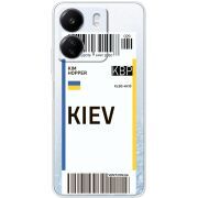 Прозрачный чехол BoxFace Xiaomi Redmi 13C Ticket Kiev