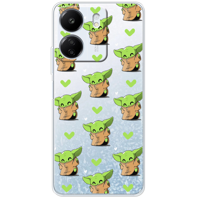 Прозрачный чехол BoxFace Xiaomi Redmi 13C Pattern Baby Yoda