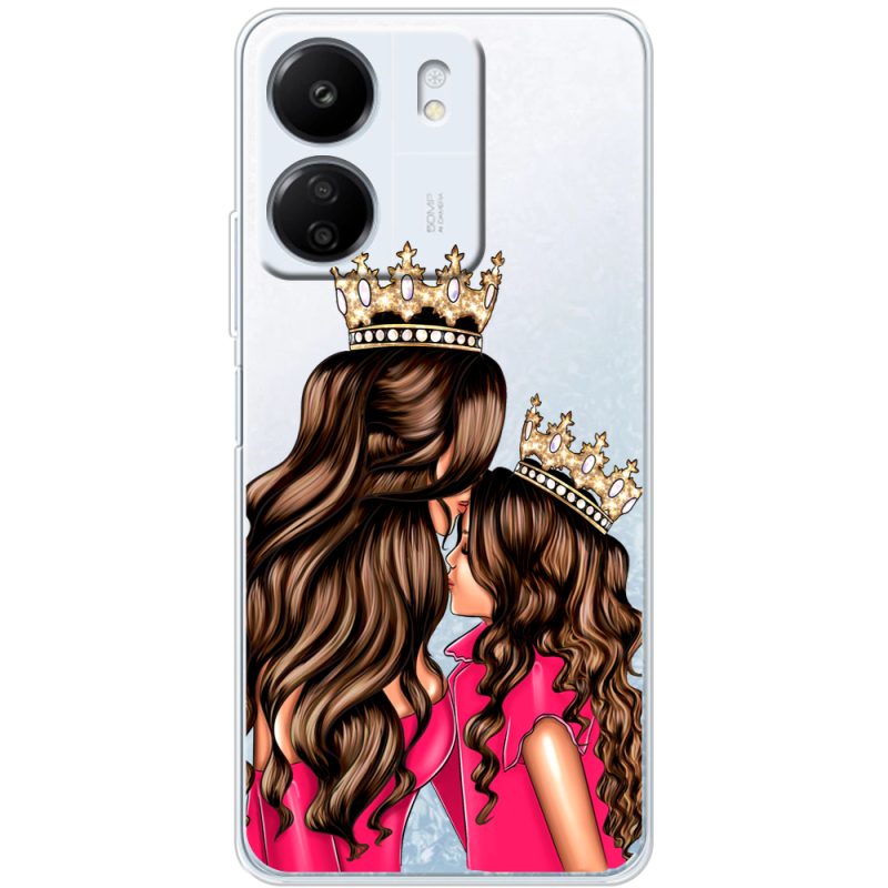 Прозрачный чехол BoxFace Xiaomi Redmi 13C Queen and Princess