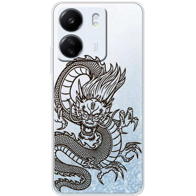 Прозрачный чехол BoxFace Xiaomi Redmi 13C Chinese Dragon