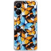 Прозрачный чехол BoxFace Xiaomi Redmi 13C Butterfly Morpho