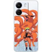 Прозрачный чехол BoxFace Xiaomi Redmi 13C Naruto and Kurama