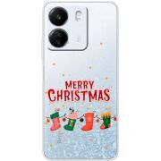 Прозрачный чехол BoxFace Xiaomi Redmi 13C Merry Christmas