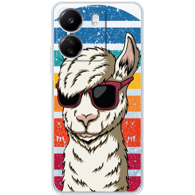 Прозрачный чехол BoxFace Xiaomi Redmi 13C Стильна Лама