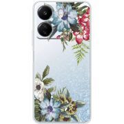 Прозрачный чехол BoxFace Xiaomi Redmi 13C Floral