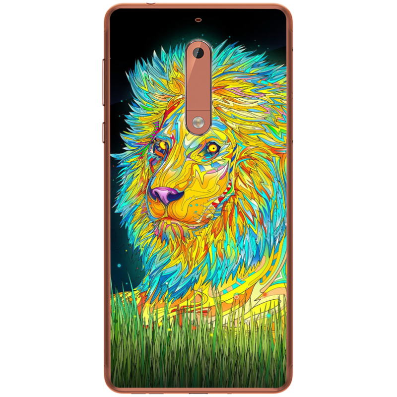 Чехол Uprint Nokia 5 Moonlight Lion