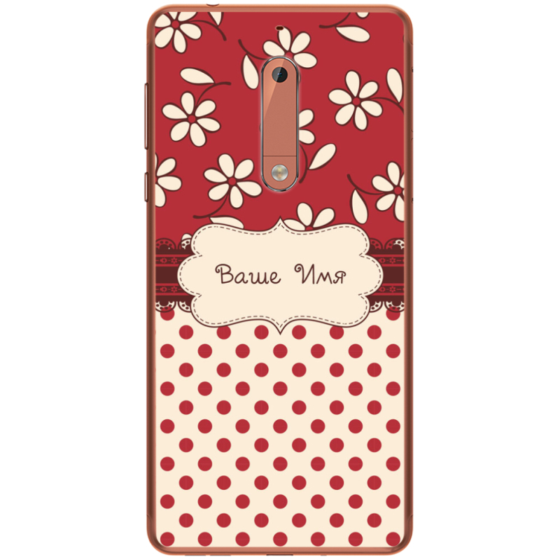 Чехол Uprint Nokia 5 Именной Polka Dots