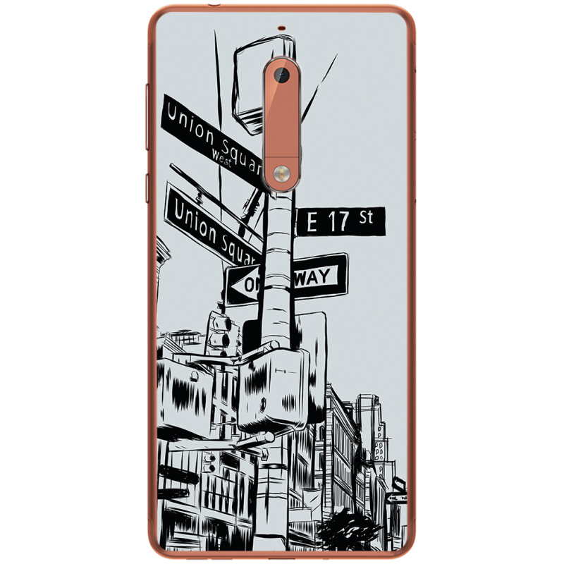 Чехол Uprint Nokia 5 17 Street