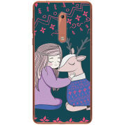 Чехол Uprint Nokia 5 Girl and deer