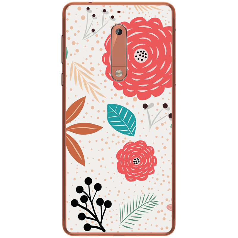 Чехол Uprint Nokia 5 Line Flowers