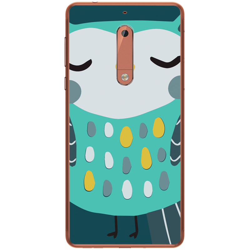Чехол Uprint Nokia 5 Green Owl