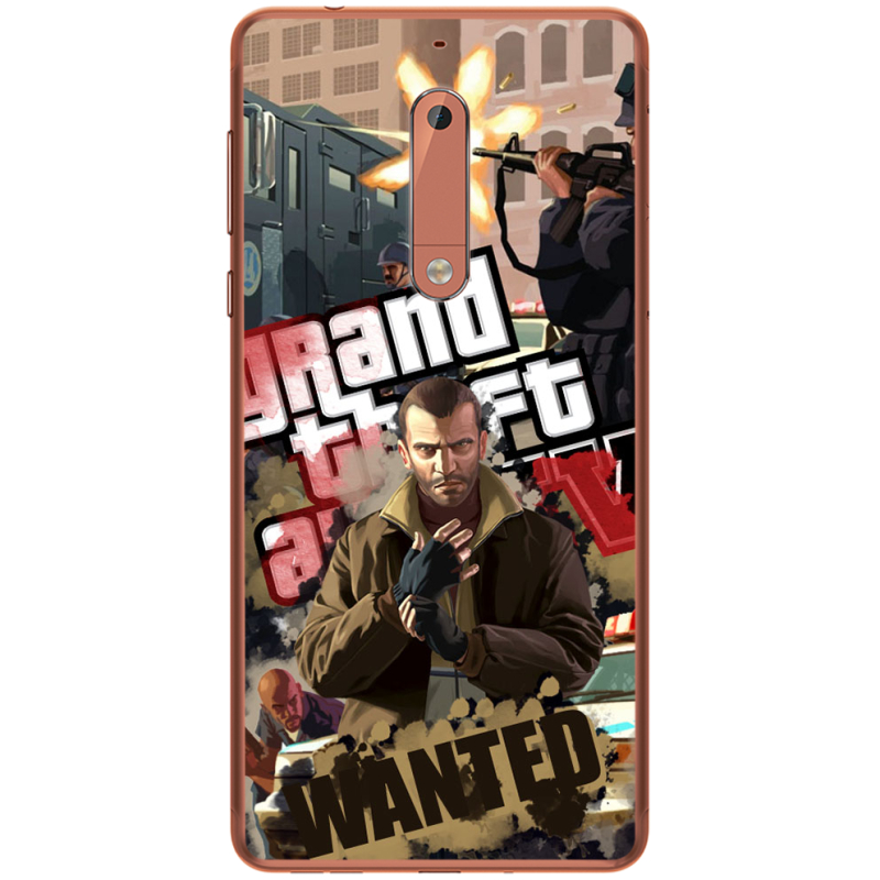 Чехол Uprint Nokia 5 GTA 4