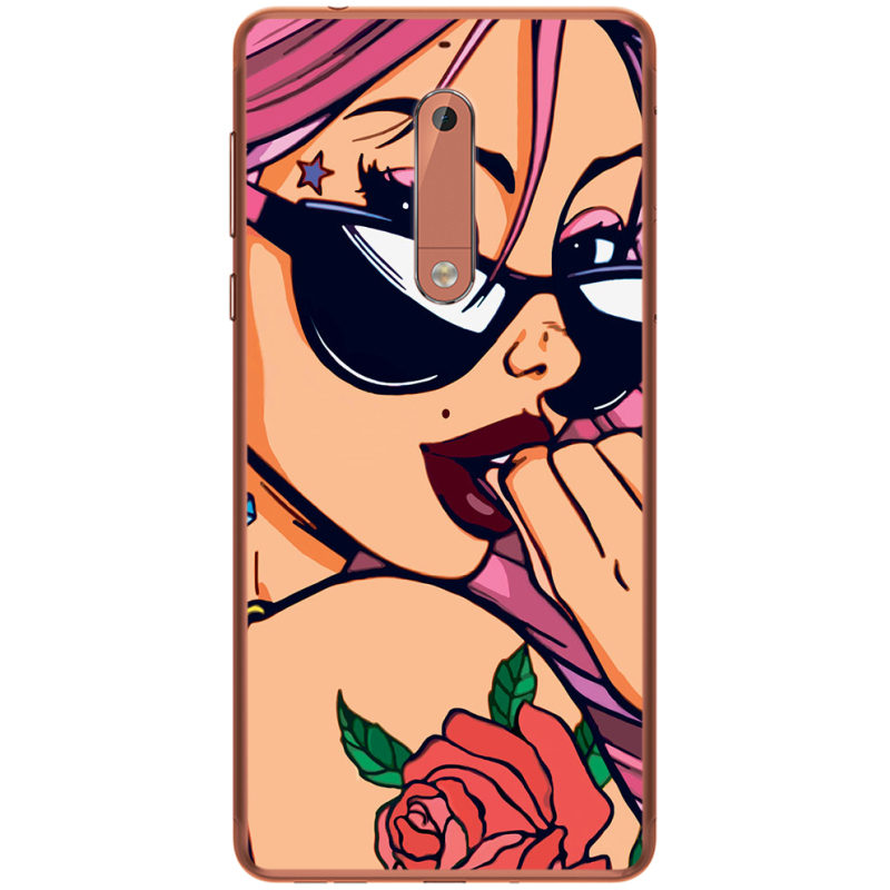 Чехол Uprint Nokia 5 Pink Girl