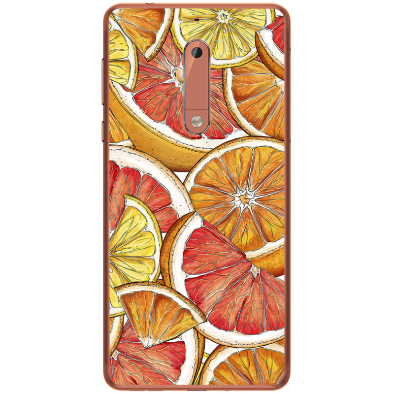 Чехол Uprint Nokia 5 Citrus Pattern