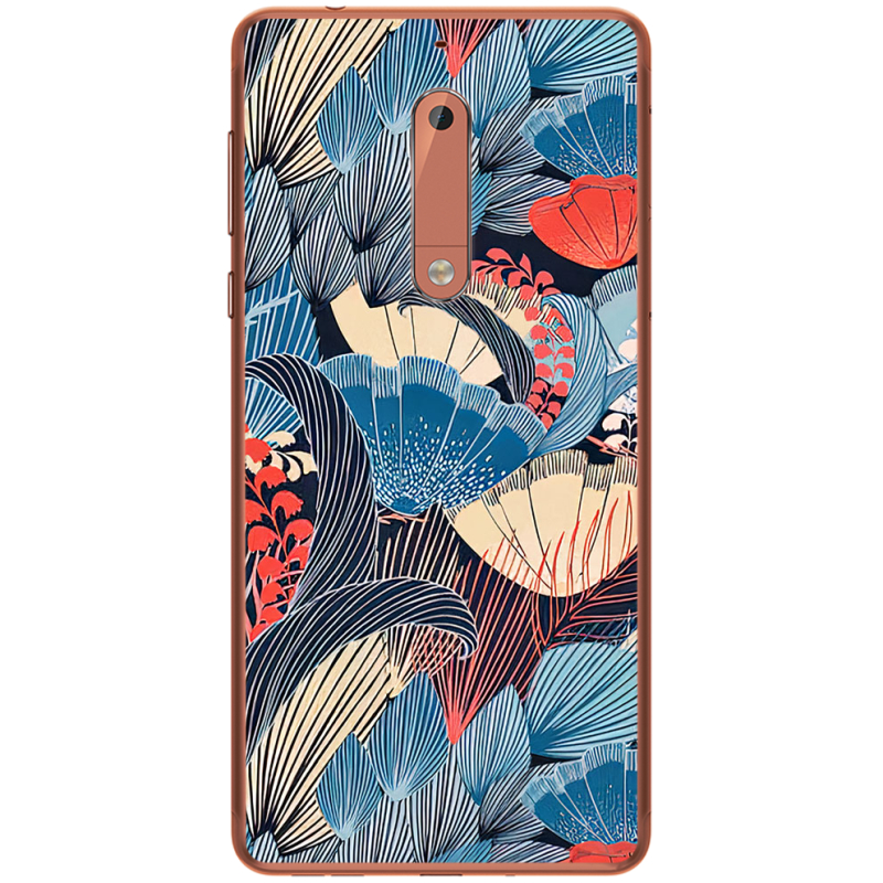 Чехол Uprint Nokia 5 Blue Herb
