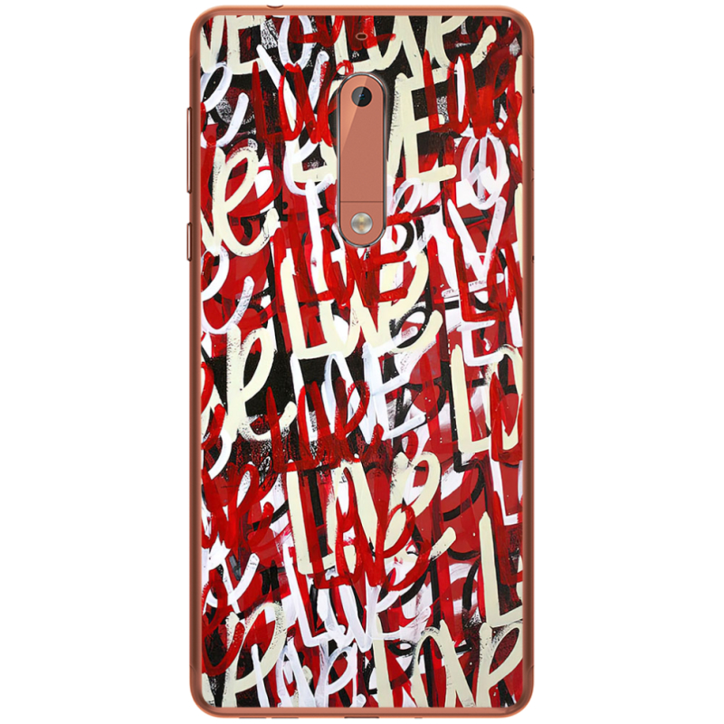 Чехол Uprint Nokia 5 Love Graffiti