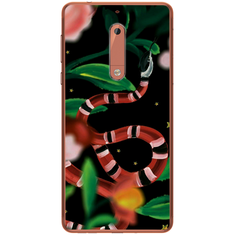 Чехол Uprint Nokia 5 Red Snake