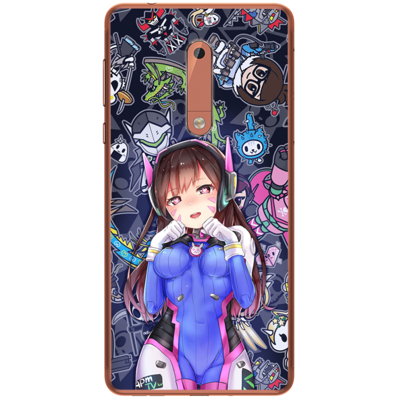 Чехол Uprint Nokia 5 Overwatch D.VA