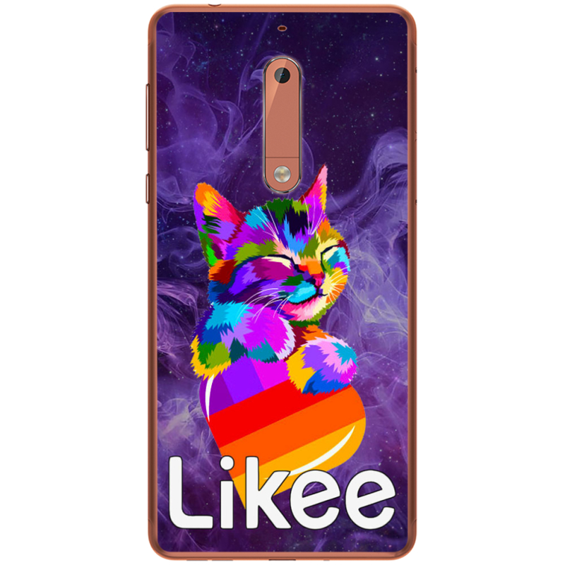 Чехол Uprint Nokia 5 Likee Cat