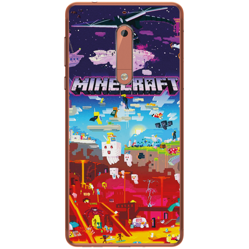 Чехол Uprint Nokia 5 Minecraft World Beyond