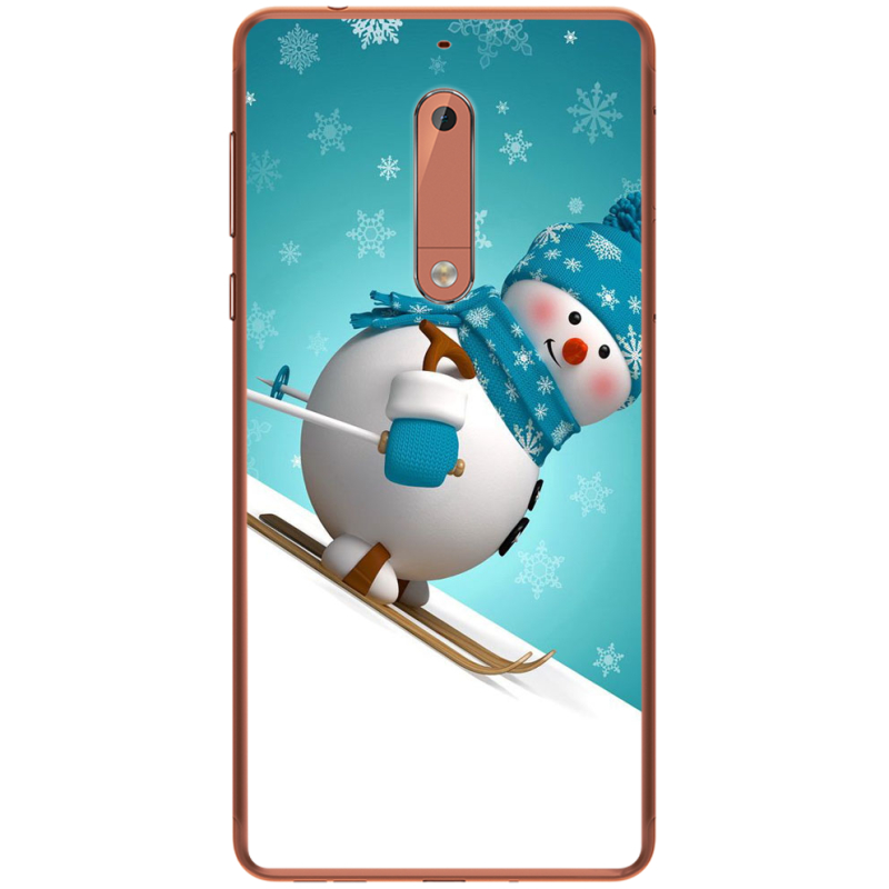 Чехол Uprint Nokia 5 Skier Snowman