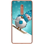 Чехол Uprint Nokia 5 Skier Snowman
