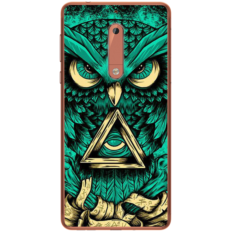 Чехол Uprint Nokia 5 Masonic Owl