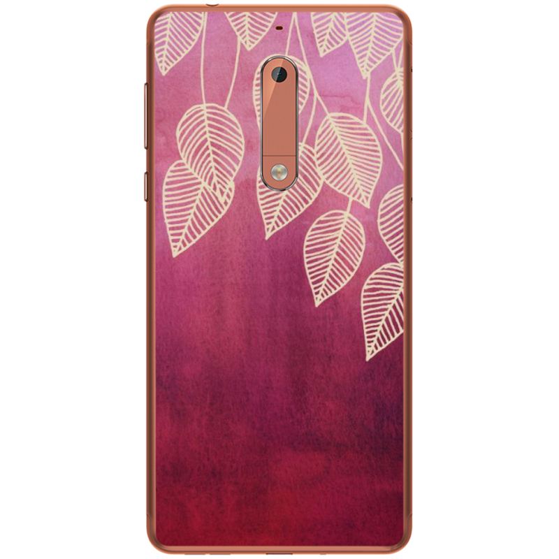 Чехол Uprint Nokia 5 Gold Leaves