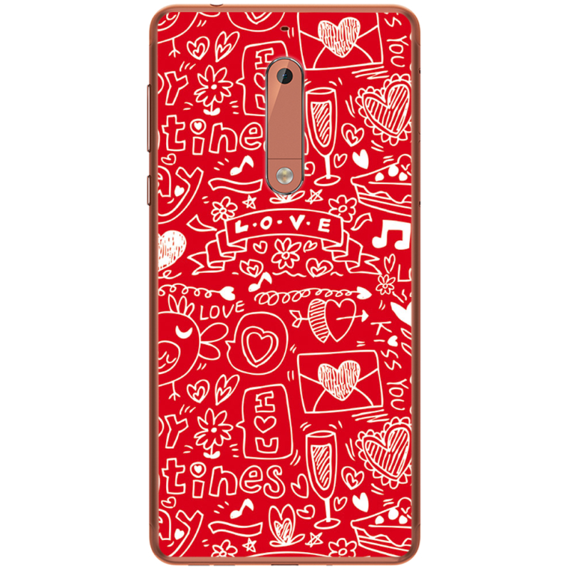 Чехол Uprint Nokia 5 Happy Valentines