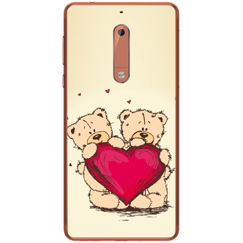 Чехол Uprint Nokia 5 Teddy Bear Love