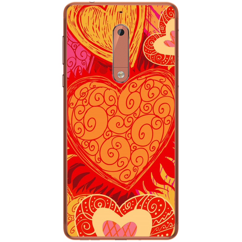 Чехол Uprint Nokia 5 Warm Hearts