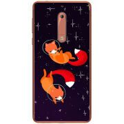 Чехол Uprint Nokia 5 Fox-Astronauts