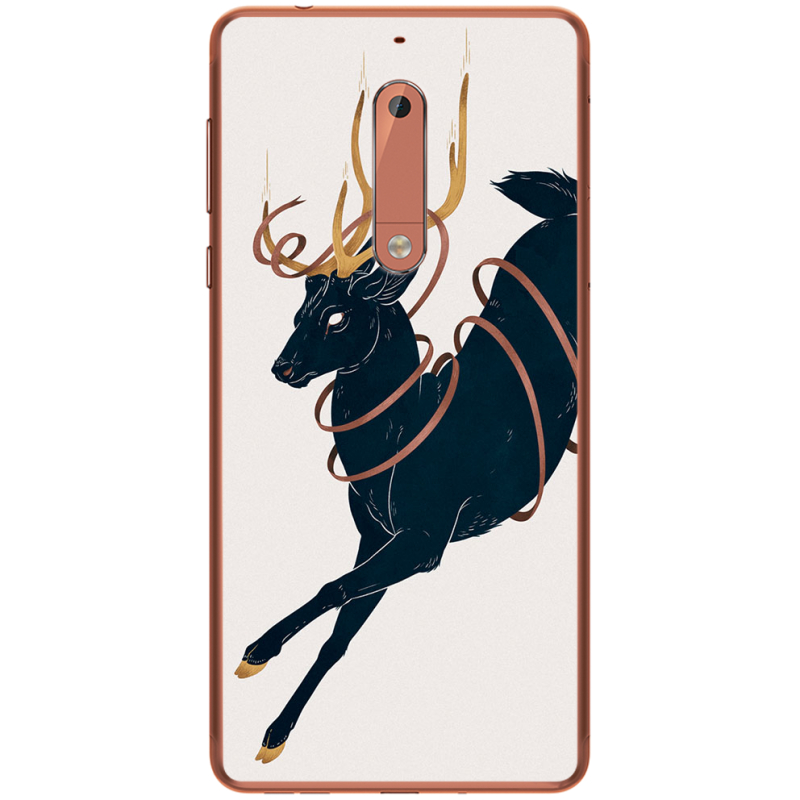 Чехол Uprint Nokia 5 Black Deer