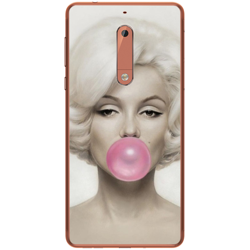 Чехол Uprint Nokia 5 Marilyn Monroe Bubble Gum