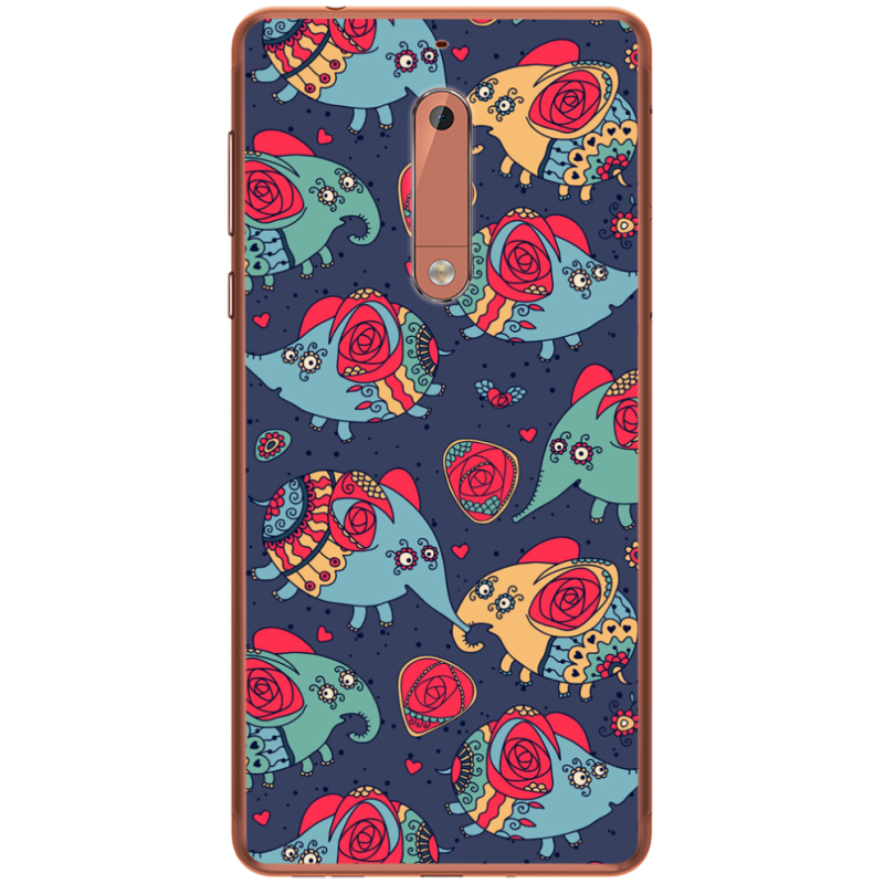 Чехол Uprint Nokia 5 Flying Elephants