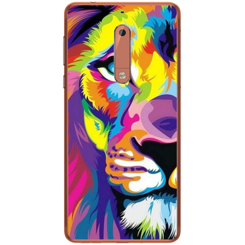 Чехол Uprint Nokia 5 Frilly Lion
