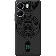 Черный чехол BoxFace Xiaomi Redmi 13C Dark Coffee