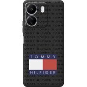 Черный чехол BoxFace Xiaomi Redmi 13C Tommy Print