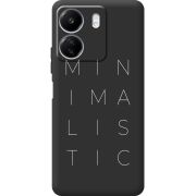 Черный чехол BoxFace Xiaomi Redmi 13C Minimalistic