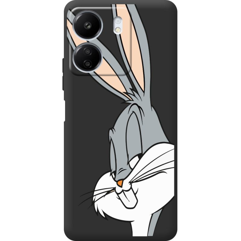 Черный чехол BoxFace Xiaomi Redmi 13C Lucky Rabbit